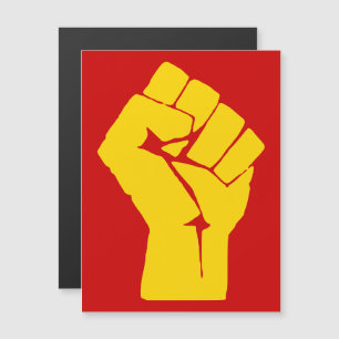 Vuist, Rebel, Relletje, Verzet, Communistische Sti Magnetische Uitnodiging