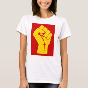 Vuist, Rebel, Relletje, Verzet, Communistische Sti T-shirt
