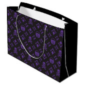 Vuitton Skulls ! Sacs de mode violet Halloween (Dos Angle)