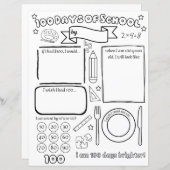 Vul 100 schooldagen in (Voorkant / Achterkant)