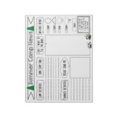 Vul Camp Letter Summer Camp Briefpapier in Notitieblok (Gedraaid)