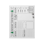 Vul Camp Summer Camp Letter in Notitieblok (Gedraaid)