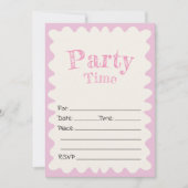 Vul de blanco verjaardagsuitnodiging in kaart (Voorkant)