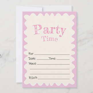 Vul de blanco verjaardagsuitnodiging in kaart