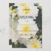 Vul de Blank Floral Wedding Uitnodiging in (Voorkant / Achterkant)