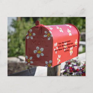Vul de Florale Brievenbus in Wij hebben Veranderin Briefkaart