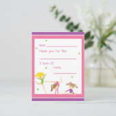 Vul de lege gymnastiek in, dank je briefkaart (Staand voorkant)