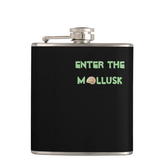 Vul de Mollusk Black Vinyl Flask in Heupfles (Voorkant)