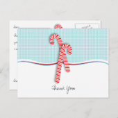 Vul het lege Briefkaart voor kerstbedankjes in (Voorkant / Achterkant)