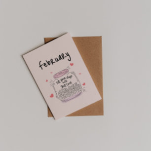 Vul je dagen met Zelfliefde Februari Briefkaart