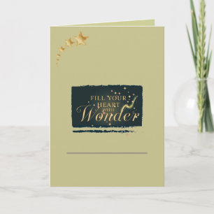 Vul je hart met wonder – Elegante Kerstmis Kaart