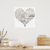 Vul je hart poster (Keuken)