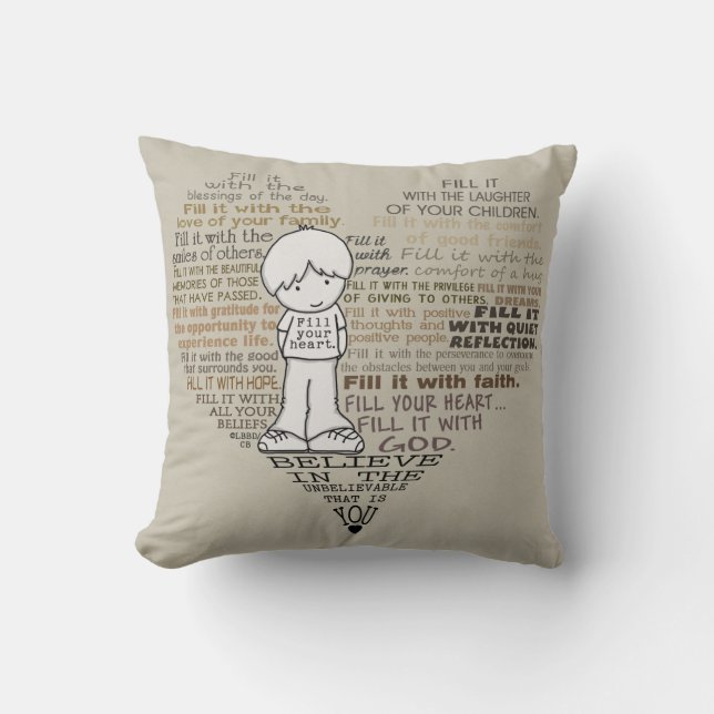 Vul je hart-toon kussen (Voorkant)