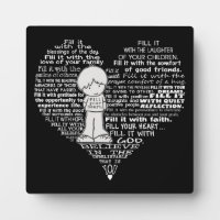 Vul je hart-Witte letters