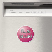Vul me-Leeg me Roze vaatwasmachine magneet (Insitu (Vaatwasser))