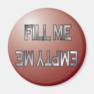 Vul me met rode vaatwasmachine. magneet