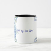 Vul mijn beker Heer bloemige Religieuze Mok (Midden)