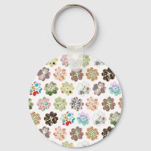 Vul vier hartvormen van bladklaver aan sleutelhanger