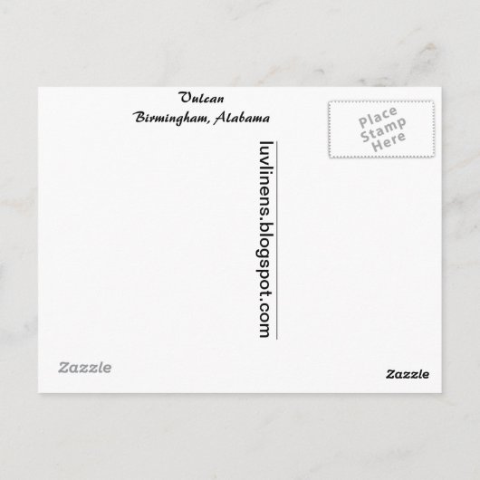 Vulcan Briefkaart (Achterkant)