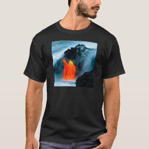 Vulcano Lava-stroom uit Kilauea Hawaii T-shirt
