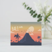 Vulcano Mountain Scene Designer Briefkaart (Staand voorkant)