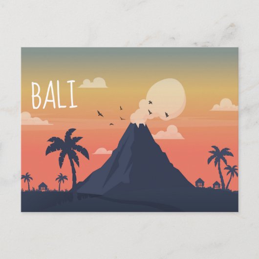 Vulcano Mountain Scene Designer Briefkaart (Voorkant)