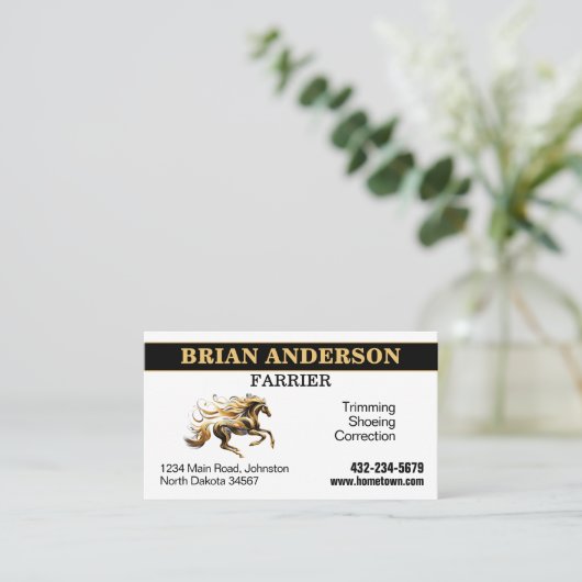 Vulder Visitekaartje (Staand voorkant)