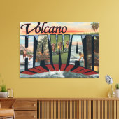 Vulkaan, Hawaï - Grote letterscènes Canvas Afdruk (Insitu (Woonkamer))
