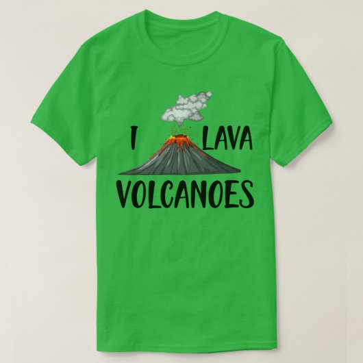 Vulkaan I lava vulkanen T-shirt (Design voorkant)