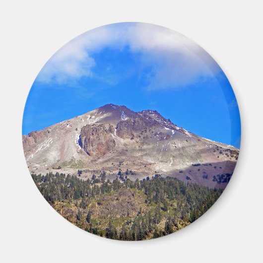 Vulkaan Mount Lassen Magneet (Voorkant)
