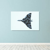 Vulkaanbommenwerper in vlucht canvas afdruk (Insitu (Houten vloer))