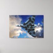 Vulkaanbommenwerper in vlucht canvas afdruk (Voorkant)