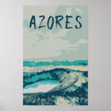 Vulkaanlagune op de Azoren, Atlantische Oceaan P