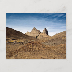 Vulkaanstekers met fluting, Algerijnse woestijn Briefkaart