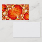 Vulkaantuin - Fractale kunst Visitekaartje (Voorkant / Achterkant)