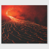 vulkaanuitbarsting cadeaupapier (Vlak)