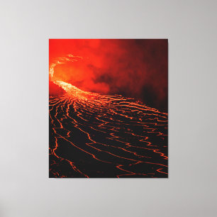 vulkaanuitbarsting canvas afdruk