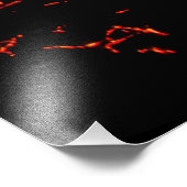 vulkaanuitbarsting foto afdruk (Hoek)