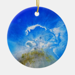 vulkaanuitbarsting keramisch ornament