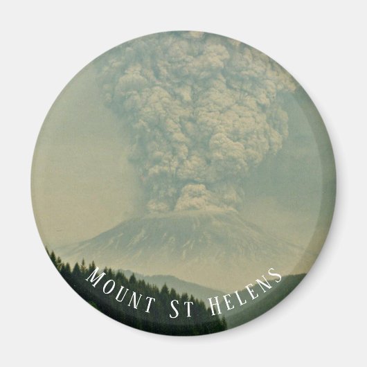 vulkaanuitbarsting op Mount St Helens Magneet (Voorkant)