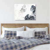 Vulkaanuitbarstingen in het centrum van het schier canvas afdruk (Insitu (Slaapkamer))