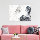 Vulkaanuitbarstingen in het centrum van het schier canvas afdruk (Insitu (Woonkamer))