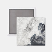 Vulkaanuitbarstingen in het centrum van het schier magneet (Voorkant / Achterkant)