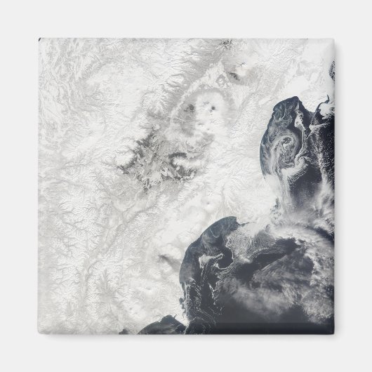 Vulkaanuitbarstingen in het centrum van het schier magneet (Voorkant)