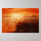 Vulkaanzondlandschap Poster (Voorkant)