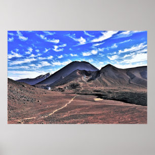 Vulkanen van Tongariro Poster