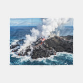 Vulkanisch Eiland Fleece Deken (Voorkant (Horizontaal))