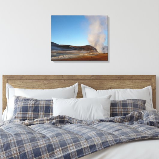 Vulkanisch IJsland canvas landschap print (Insitu (Slaapkamer))