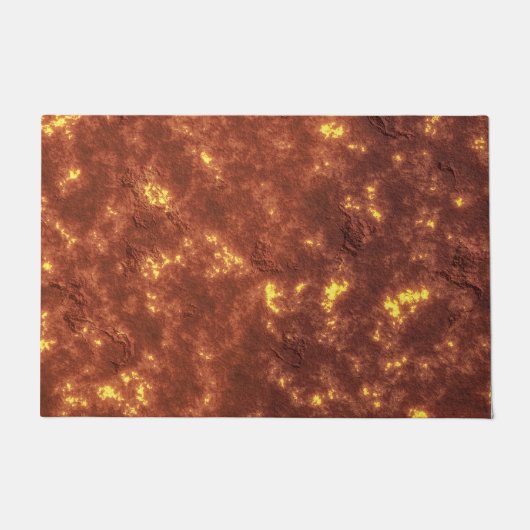 Vulkanische hete lavemaanoppervlakte deurmat (Voorkant)
