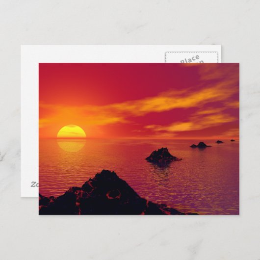 vulkanische keten briefkaart (Voorkant / Achterkant)